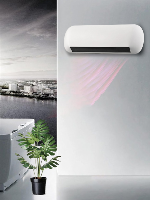 BPT-2000B 5008L/5008L-ERP Oval White Wall-Mounted Heater